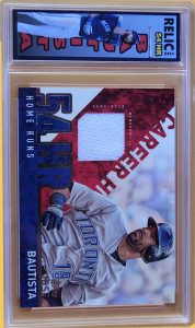 2015 Topps Jose Bautista 54HR Game Used Jersey Patch