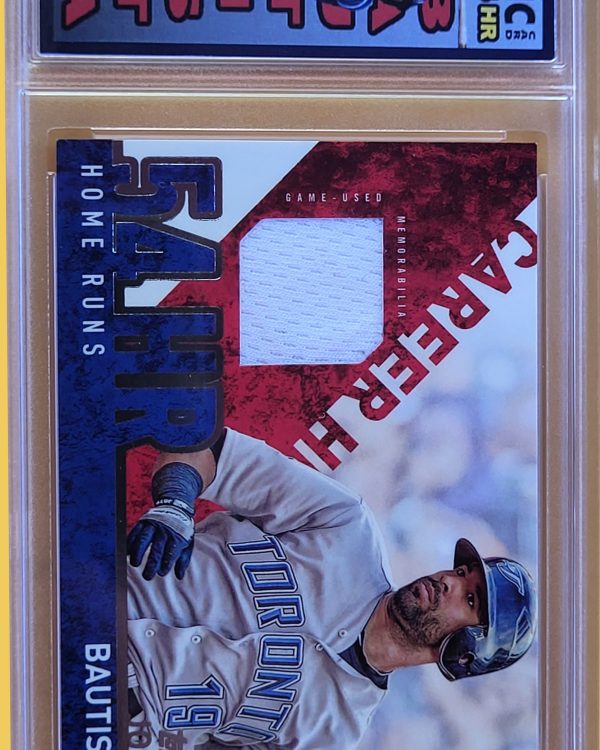 2015 Topps Jose Bautista 54HR Game Used Jersey Patch